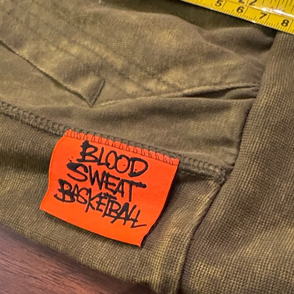 Men Nike Force Olive tiedye classic pull tie long sleeve basketball theme Hoodie - Picture 4 of 10